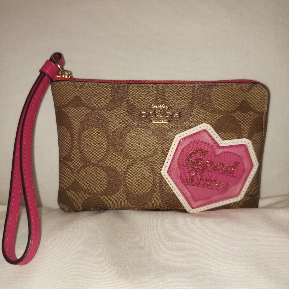 Coach Signature Special Addition Good Times Wristlet